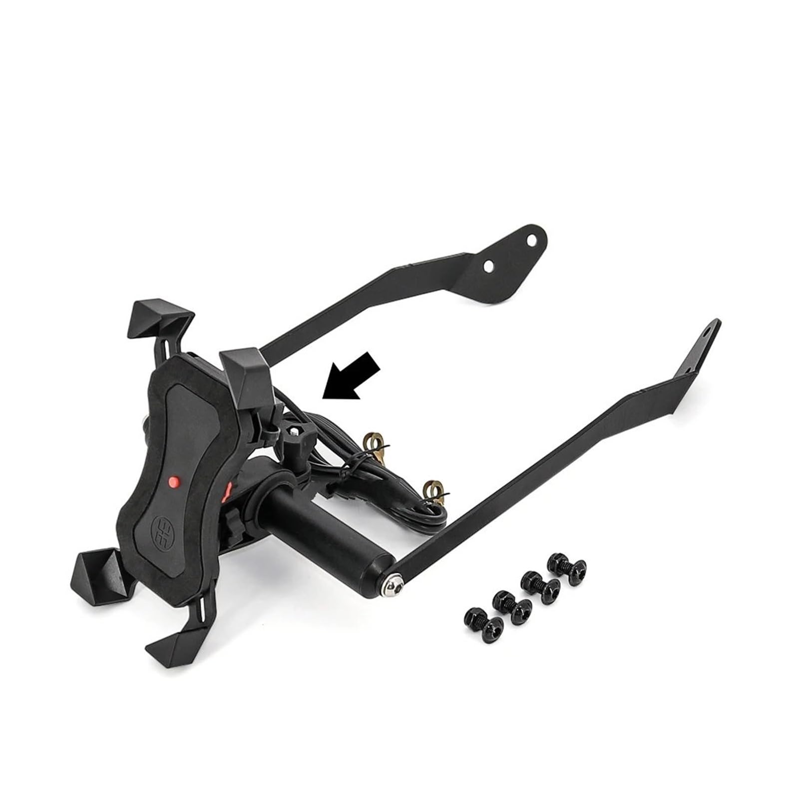 Support téléphone moto USB étanche avec plaque de navigation - 6