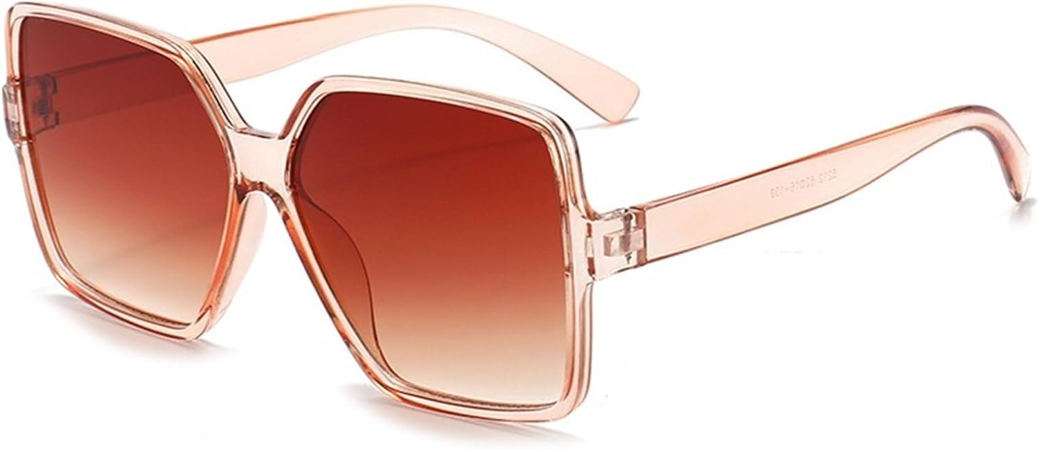Large Frame Square Woman Sunglasses Trendy Outdoor Shopping Party Sun Glasses