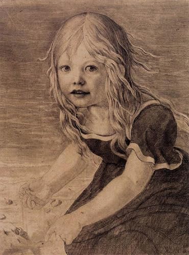 Pintura pared lienzo Ritratto della figlia Marie Schinkel para revivir paredes vacías y aburridas