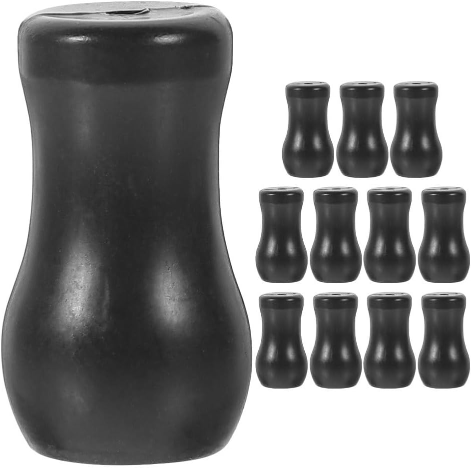 Luxshiny 12Pcs Black Blind Pull Cord Knobs - Pvc Cord Tassels for Window Blinds Easy Installation and Versatile Use in Home and Office