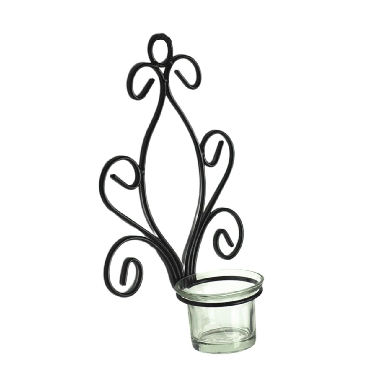 HOOTNEE Wall Hanging Iron Candlestick European Design Modern Style Candle Holder Wall-Mounted Decor Gold Candlestick Holders