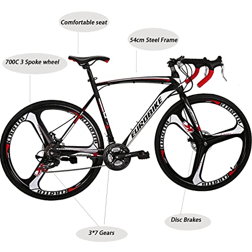 EUROBIKE OBK Road Bike for Men 54cm Frame 21 Speed 700C