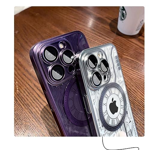 Coque iPhone 14 Pro Max magnétique ENILSA contre les rayures violet - 5