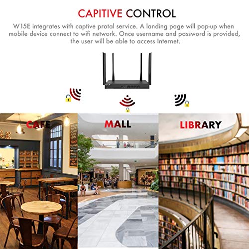 Tenda W15E wireless router Gigabit Ethernet