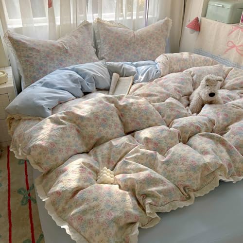 [Asisebom] �|���z�c�J�o�[ 4�_�Z�b�g �P�n �V���O�� �Z�~�_�u���x�b�h �m�� ���� �~���z�c�J�o�[ ������� ���[�X�t�� �_�炩�� �P ���}���e�B�b�N �v�����Z�X �t���� ���[�X �s���[�P�[�X ���� ���̎q �l�ߓK�p �z�c�J�o�[ (�x�[�W����