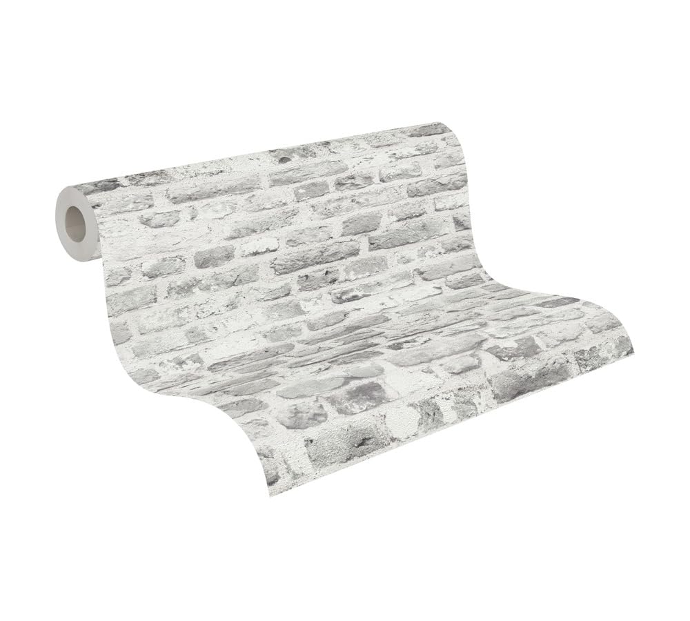 A.S. Création The Bos 388294 Non-Woven Wallpaper 10.05 m x 0.53 m Made in Germany Grey/White