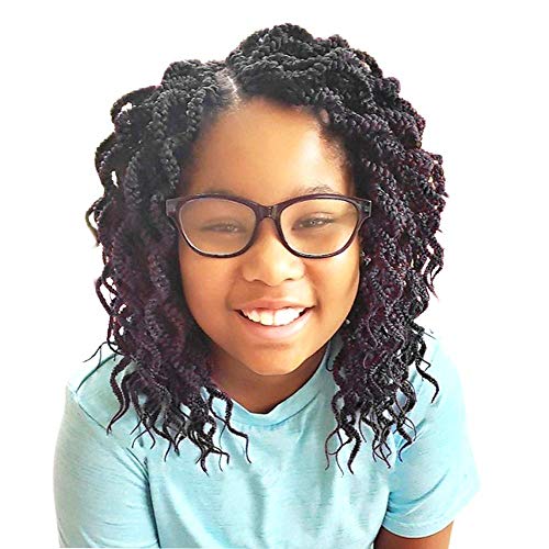 150 Strands Goddess Box Braids Crochet Hair Curly Braided Crochet Box Braiding Hair 14 Inch 3X Pre Looped Box Braid Crochet Braids Extensions 5 Packs Wavy Crochet Hair For Black Women #TOP1