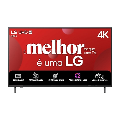 Smart TV 4K 60" LG UHD 60UA85 Processador α7 AI Ger8 4K Super Upscaling Google Cast Alexa ... Smart TV 4K 60" LG UHD 60UA85 Processador α7 AI Ger8 4K Super Upscaling Google Cast Alexa ...