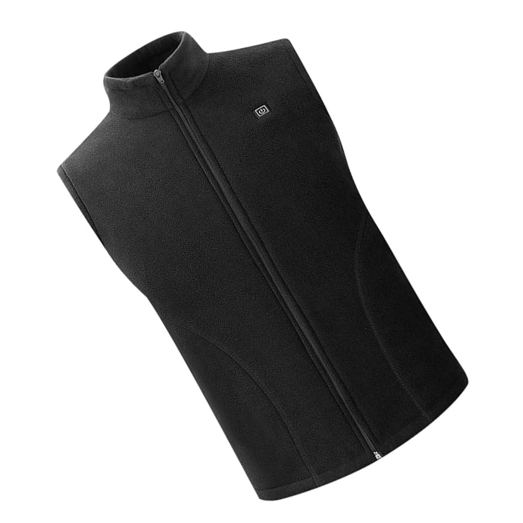 VISTORA USB Heated Vest Fleece Lightweight Charging Heating Vest Black M|Mens Clothing|Coats & Jackets-picture-28