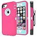 Annymall Case Compatible with iPhone 8 & iPhone 7, Heavy Duty [with Kickstand] [Built-in Screen Protector] Tough 4 in1 Rugged Shockproof Cover (Pink)