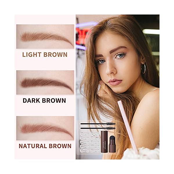 Eyebrow-Stamp-One-Step-Eyebrow-Stamp-Shaping-Kit-Professional-Eyebrow-Stamp-Stencil-Kit-Long-Lasting-Eyebrow-Makeup-Eyebrow-Tools-Powder-Kit-for-Women-Dark-brown Eyebrow Stamp, One Step Eyebrow Stamp Shaping Kit, Professional Eyebrow Stamp Stencil Kit, Long Lasting Eyebrow Makeup Eyebrow Tools Powder Kit for Women… (Dark brown)