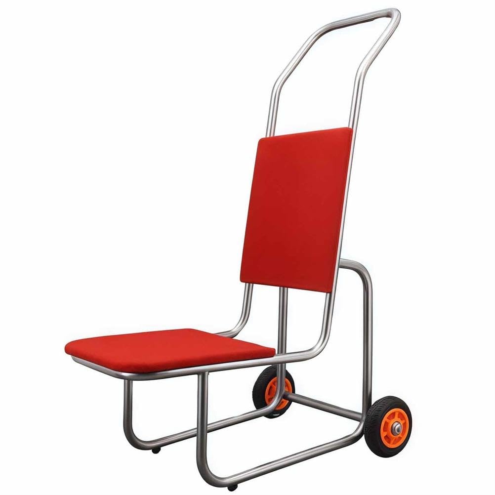 Carrito de silla comercial, carrito apilable resistente para almacenamiento y transporte