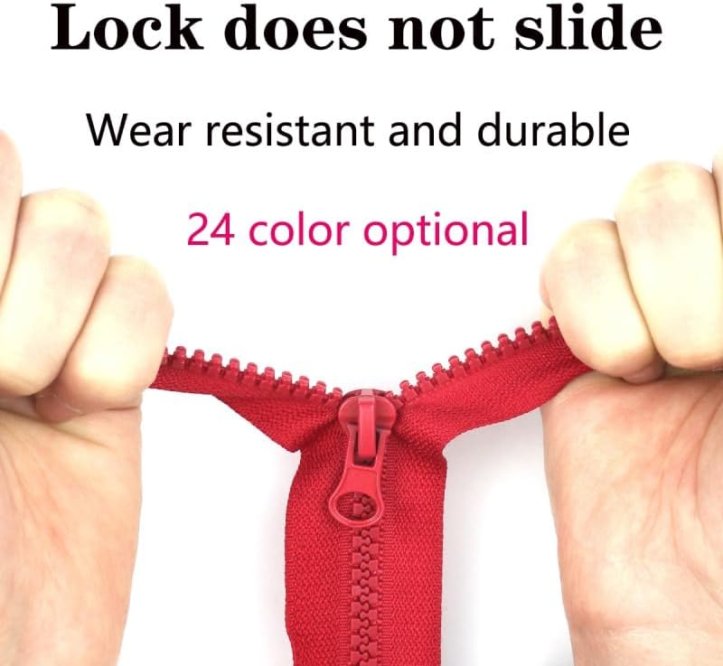 シングルエンド 5# 樹脂ジッパー 40/50/60/70/80/90/100/120 センチメートル衣服縫製プロセス (26 色)