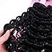 FRELYN Deep Wave Bundles Curly Synthetic Hair Weave Bundles Black Color 16 18 18 20 Inches 4 Pieces/Pack High Temperature Heat Resistant Soft and Natural