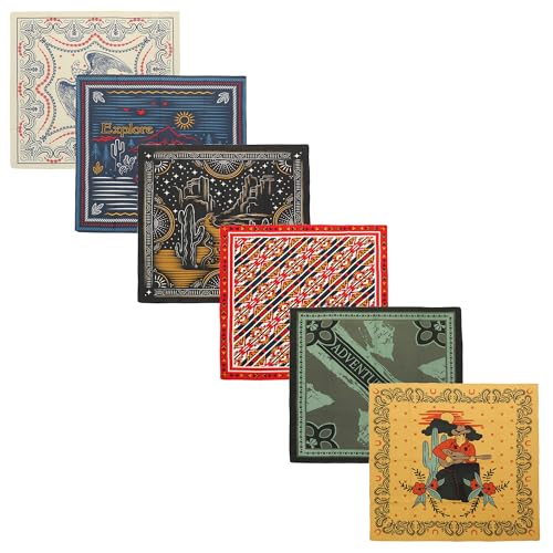 Bioworld Lightweight Multicolored Bandana Set (6-Pack)