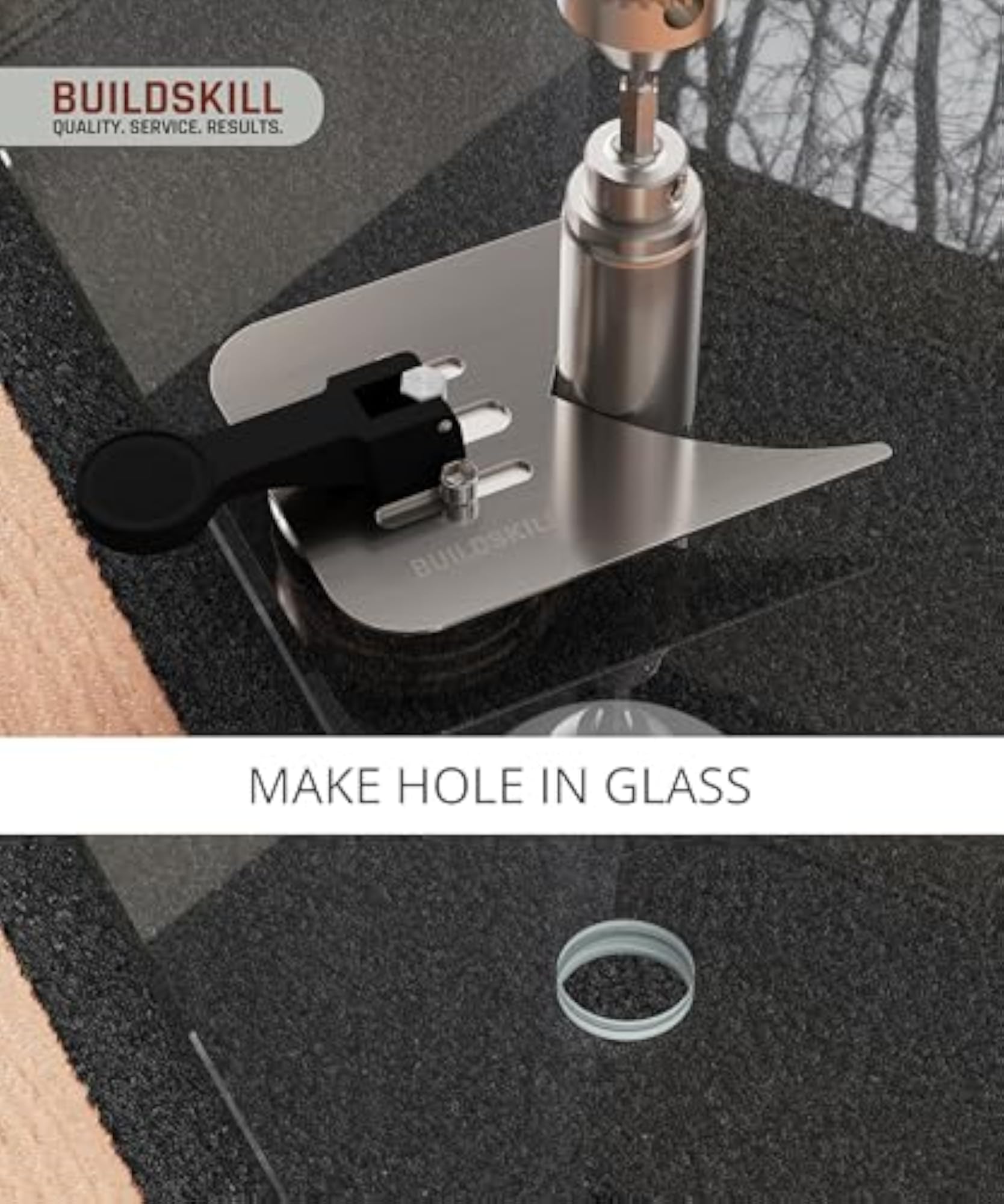Adjustable Drill Guide Press Stand with Vacuum Suction Base
