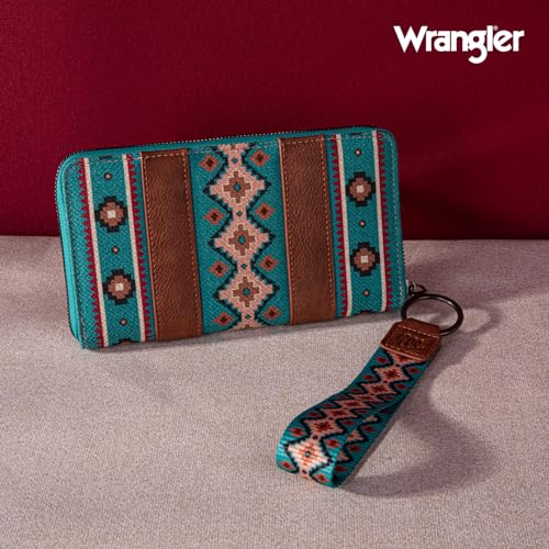 Image of X Wrangler Wristlet Western Wallet Boho Aztec Credit Card Holder for Women
