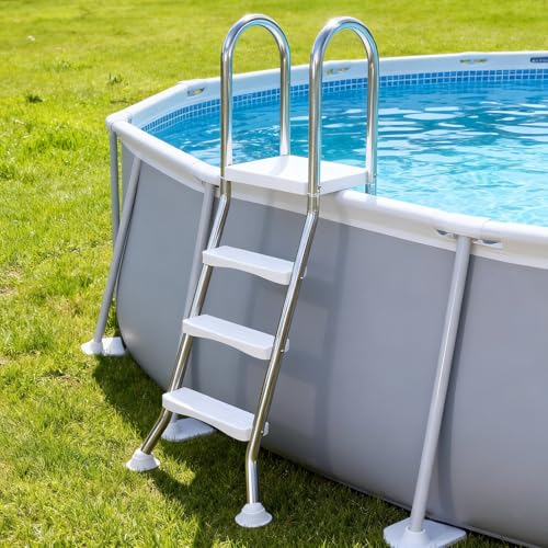Escalera para piscina acero inoxidable 3 pasos doble cara miniatura 1