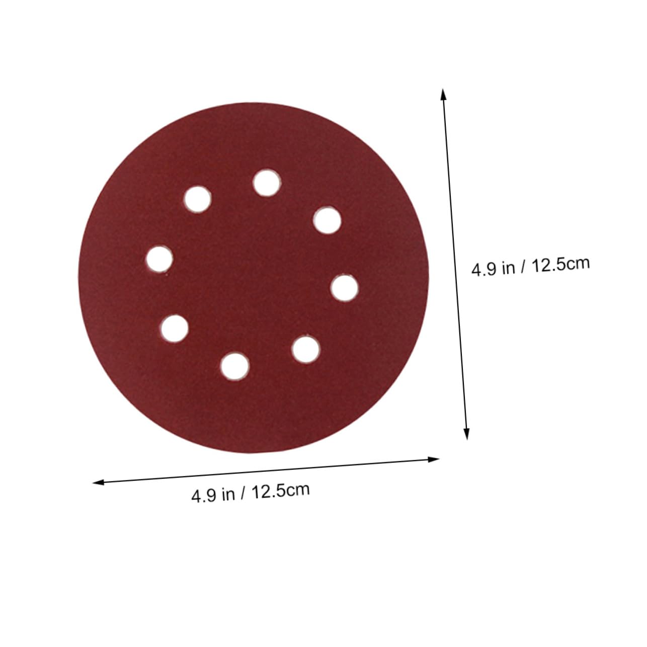 Gatuida 100 Pezzi Dischi Abrasivi Rotondi Floccati Da 5 Pollici Carte Abrasive Per Lucidatura Del Legno e Metallo Set Assortito 10 Grane (60 80 100 120 180 240 320 400 600)