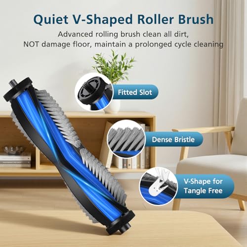 Image of 22 Pack X11 OmniCyclone Accessories for Ecovacs Deebot X11 OmniCyclone | and for Yeedi S20 Infinity Robot Vacuum,2 Roller Brush, 4 Roller Mop, 4 Sponge Filter, 4 HEPA Filter, 6 Side Brush, 2 Tools