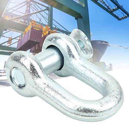 ZDETGU Heavy Dut Bogen -Fessel für Meeresheben und Abschleppen - Zinkbeschichtete Legierung Stahl D Shackle Set (2T)