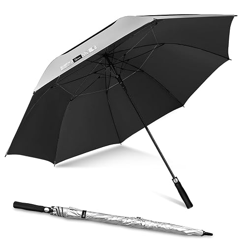 NINEMAX 51/54/62/68 Inch Golf Umbrella UV Protection, Vented Double Canopy