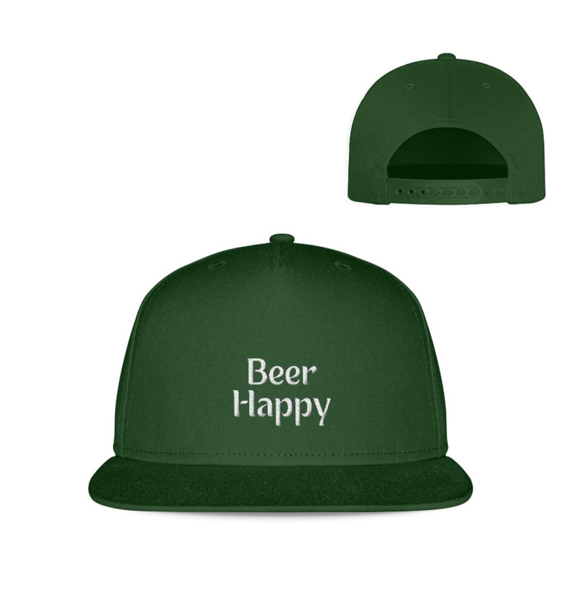 Gorra de visera MalleMel bicolor gris y verde oscuro regulable 3