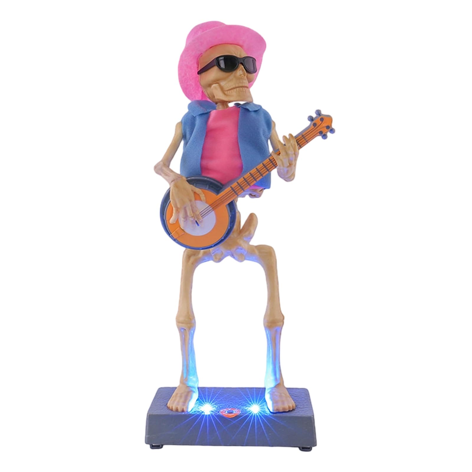 Electric Glowing Skeleton with Lights & Music for Halloween (A)