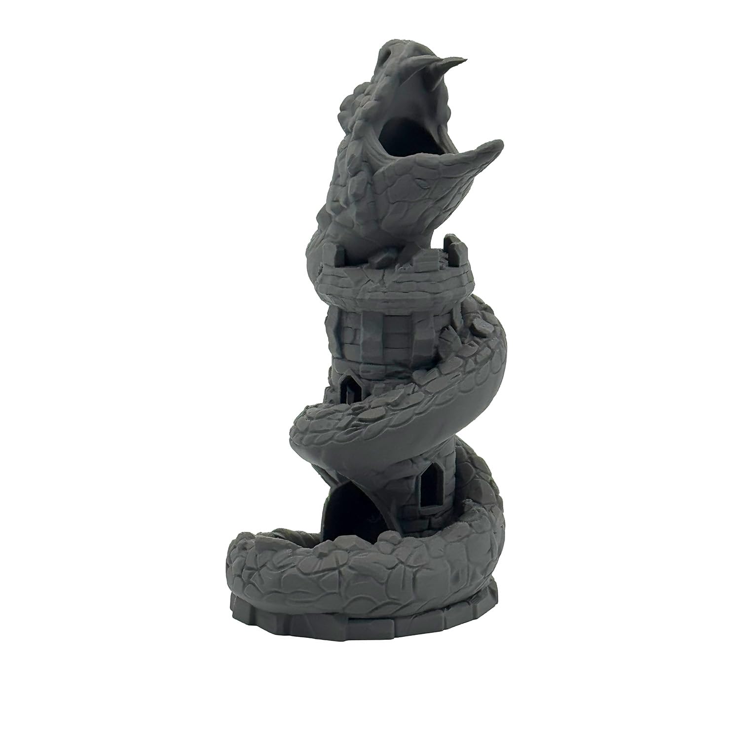 Basilisk Würfelturm für Würfel bis 25mm | DND Monster Dice Tower Made in Germany | Tabletop RPG Pen & Paper DSA Fantasy | Deko zum Bemalen | Geschenkidee Rollenspieler
