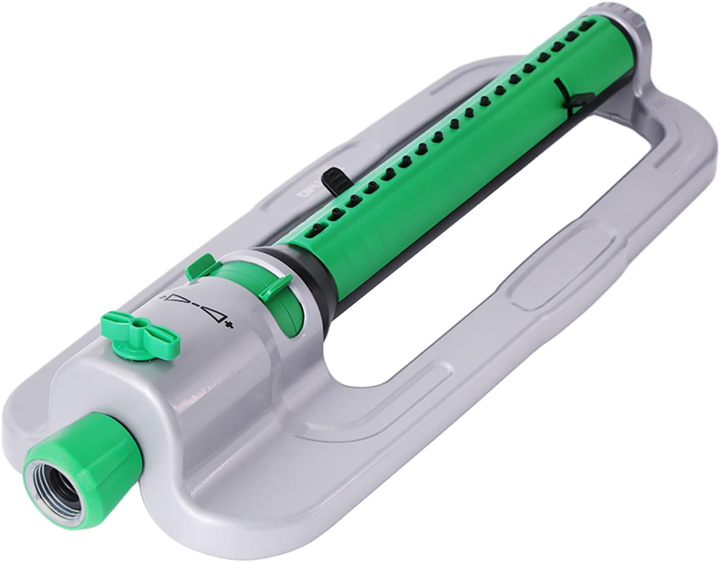 RESTMO Heavy Duty Oscillating Sprinkler with Stable Metal Base, 18 Durable Nozzles, Adjustable Flow & Width & Coverage, Lawn Sprinkler & Garden Sprinkler for Large Yard Irrigation