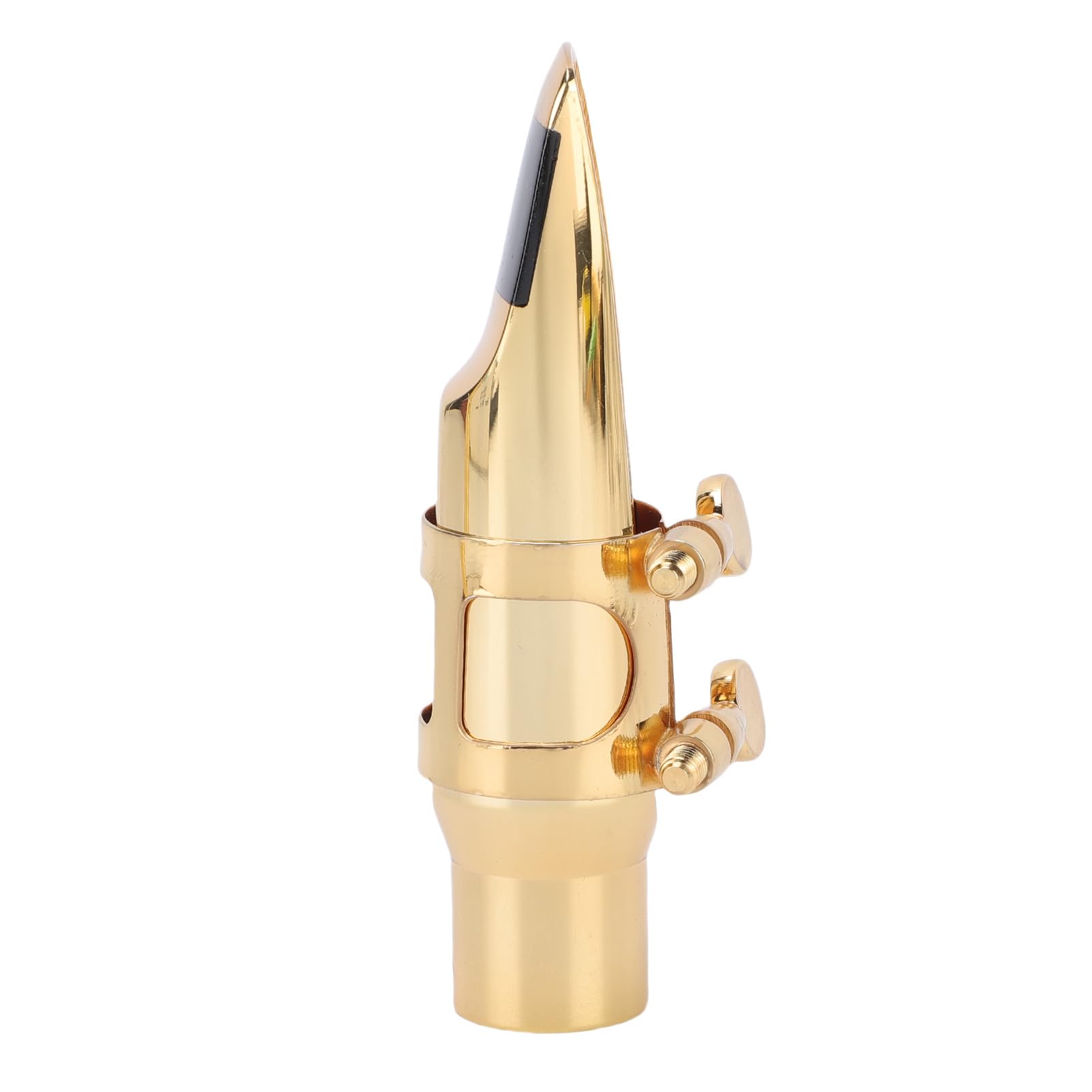 Bocchino per Sassofono Contralto, Bocchino per Sax C6 in Ottone Dorato, Dai Toni Ricchi con Cappuccio e Legatura, Ideale per Sassofono Contralto e Prestazioni Elevate