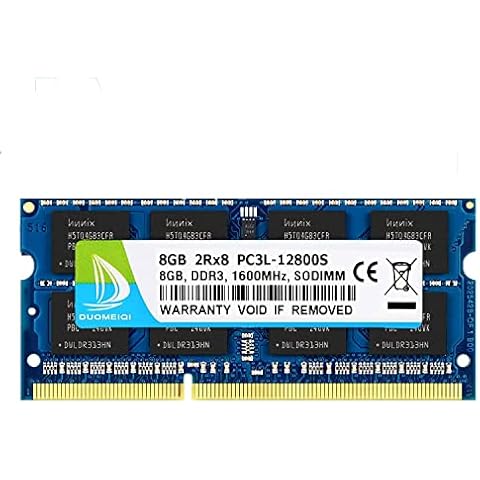 DUOMEIQI DDR3 RAM 8GB Kit (1x8GB) DDR3L/DDR3 1600MHz (DDR3L-1600) PC3L-12800S/PC3-12800 Sodimm Ram Non-ECC Unbuffered 1.35V/1.5V CL11 2Rx8 204 Pin SODIMM Laptop Computer Memory RAM for Intel AMD Mac Cover