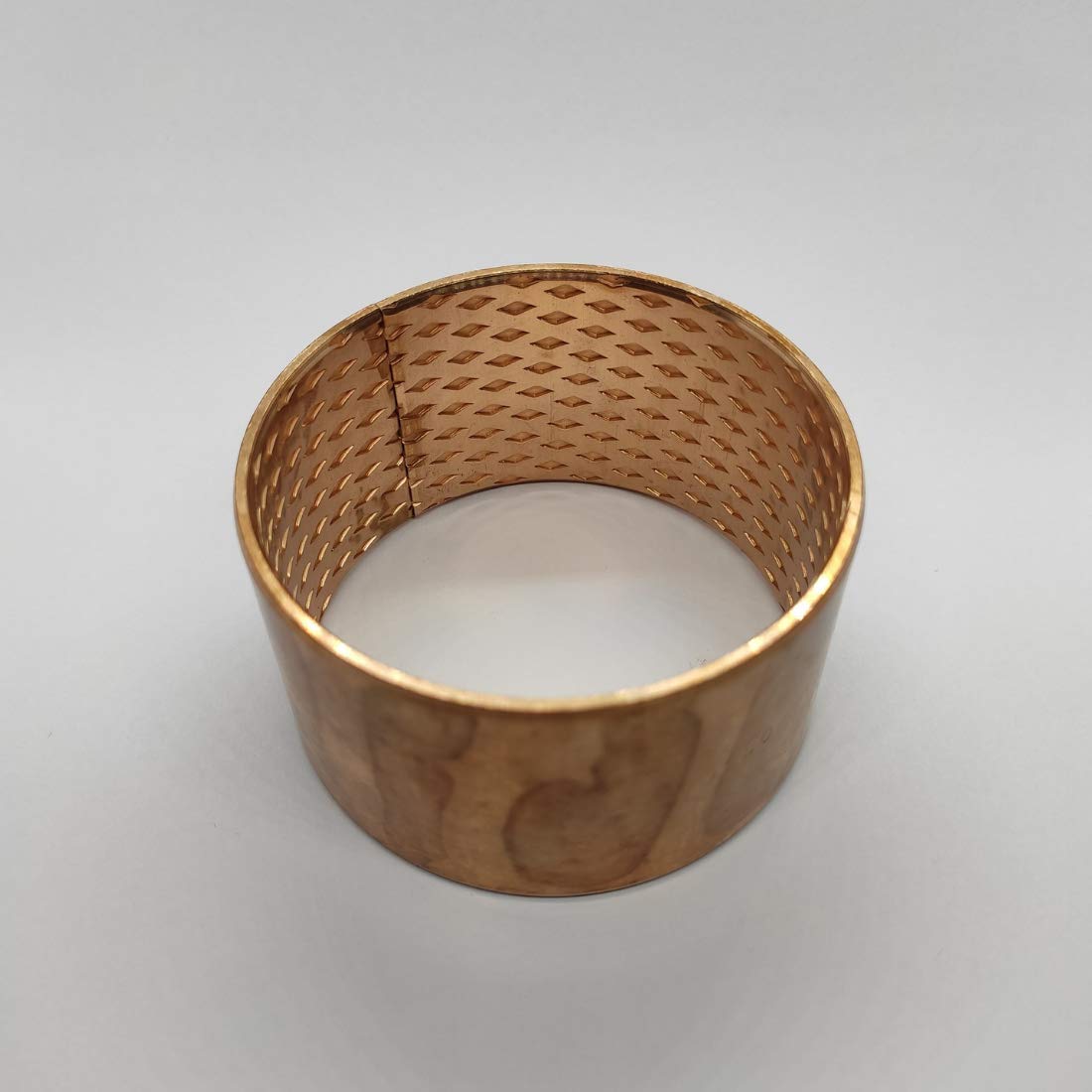Gleitlagerbuchse 50mm x 55mm x 40mm | Gleitlager aus Bronze mit Innenschmierung (schmiertaschen) | Bronze-Gleitlager 50x55x40 | BRONZE - CuSn8 | 1 Stück