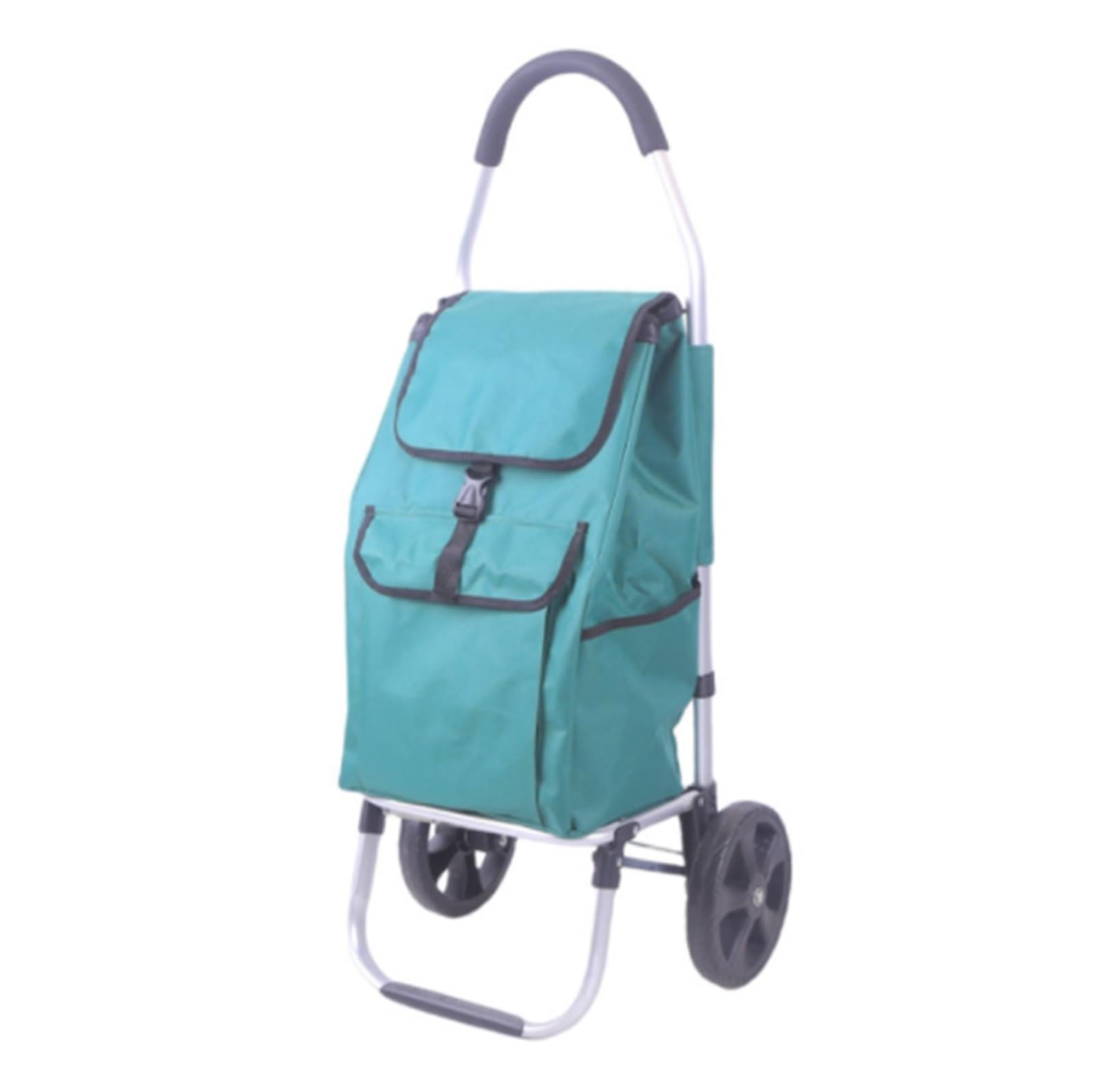 Shopping Trolley Folding Shopping Cart With Two Wheels Trolley For Buying Food And Groceries Utility Cart
