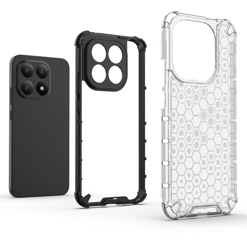Image of Plastic Bumper Back Case Cover for Xiaomi 15T / Mi 15T 5G (Transparent)