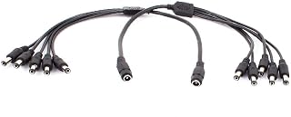 New Lon0167 2Pcs CCTV Camera 1 Female to 5 Male 5.5x2.1mm DC Power Connector Cable Wire Splitter(2Pcs CCTV-Kamera 1 Buchse auf 5 mÃ¤nnliche 5,5x2,1 mm DC Power Connector Kabel Draht Splitter