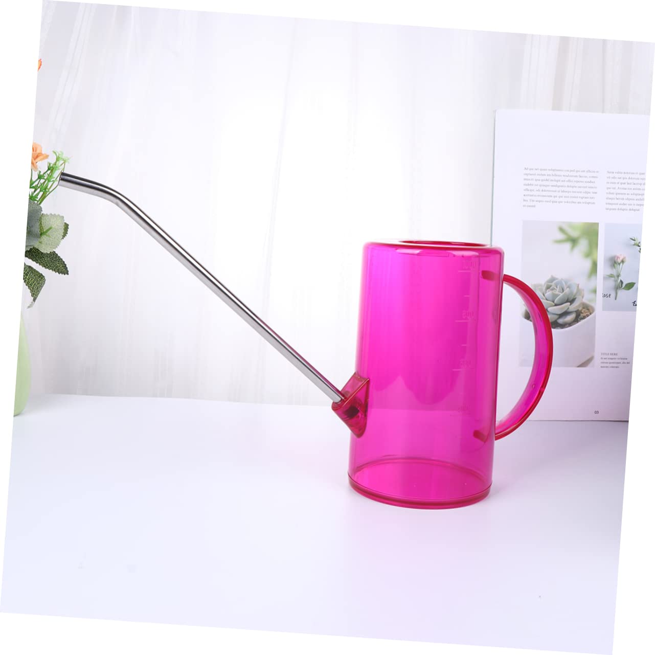 BESPORTBLE 2pezzi Annaffiatoio Ergonomico Con Beccuccio Lungo Contenitore Da Giardino Con Capacità Elevata Per Casa Ufficio e Scuole Design Pratico e Facile Ricarica Per Giardinaggio e
