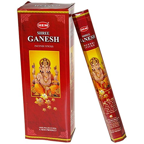 DG-EXODIF Incienso Shree Ganesh 20 grs  Hem  Juego de 6 Cajas
