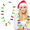 KANGAROO Deluxe Christmas Lights Necklace Light Up Ugly Sweater Party Favor