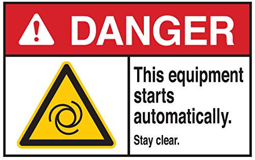 Panneau de danger Brady 144068 en fibre de verre jaune rouge noir sur blanc 25x35 cm