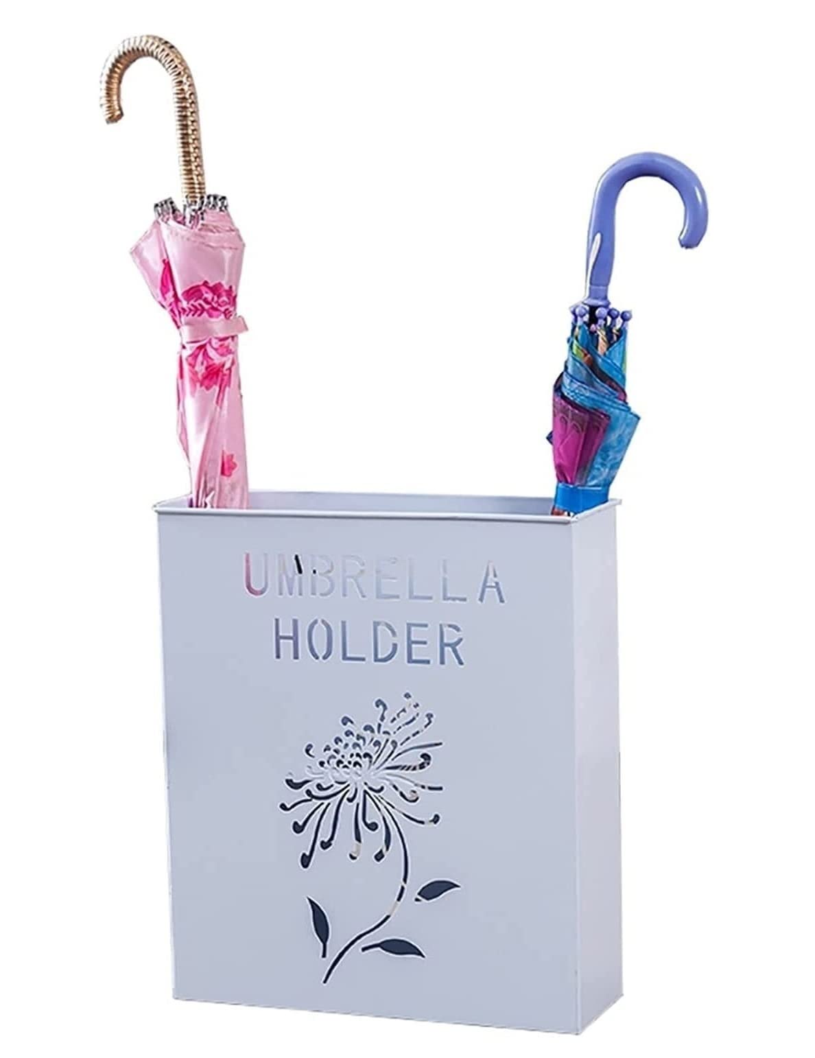 Porte-parapluie en métal rectangulaire pour éviter les sols mouillés dans les bars