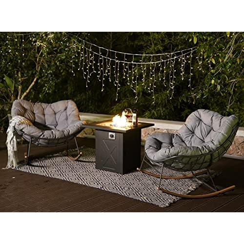 Grand patio Outdoor Rocking Chair Cushion, 7.9inch Thick, Egg Chair Cushion Replacement, Waterproof Cushion for Outdoor, 1 PCS