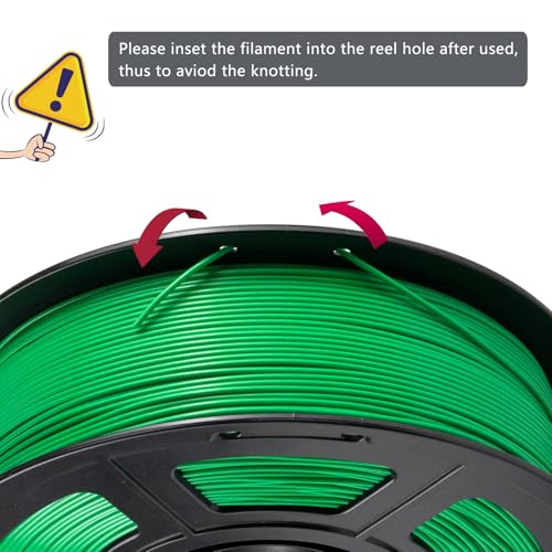 Image of iSANMATE ASA Filament 1.75mm Green 1KG, UV & Weather Resistant 3D Printer Filament Perfect for Outdoor Functional Parts, Dimensional Accuracy + /- 0.02mm, 1kg Spool (2.2lbs)