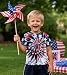 Sineeko Boys Girls 4th of July Shirt Kids Red White and Blue T-Shirt USA Flag Stars Patriotic Tops Memorial Day Independence Day Tees 4Y