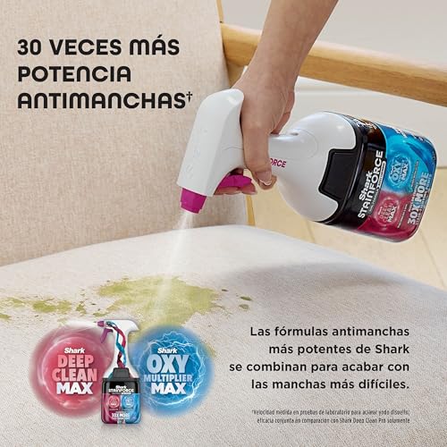 Miniatura 4 de Shark Stainforce Eliminación De Manchas Y Olores En Alfombras, Moquetas, Tapicería, Escaleras Y Coches, Diseño Ligero Y Portátil Con Organizador, Accesorios Y 2 Soluciones De Limpieza Total, Hx100eucp