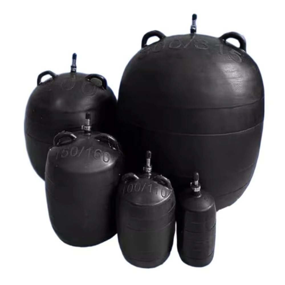 Plumbing Leak Test Bag - Inflatable Rubber Bung Stop Plug for Drain Pipes, 50-600mm OD, 0.02MPa Rating, 1 Piece(75mm)