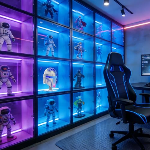 Wars Helmet Night Light, Hand-Polished Metal Material Decor, Color Changing Cute Mood Light, Rechargeable Desk Collection, Collectible Gift Idea. - Image 6