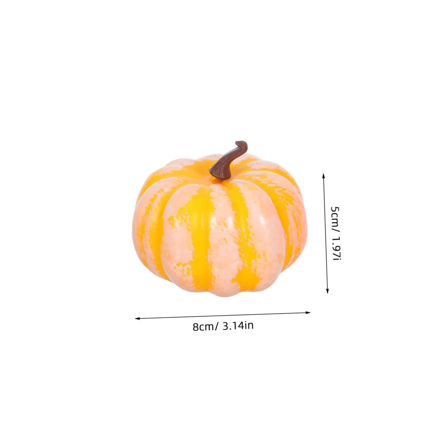 Cabilock 2 Sätze Stoffkürbisse, Künstliche Kürbisse Kürbis- Lebensechter Kleiner Kürbis Halloween-Dekoration Foam Pumpkin Szenenlayout Schmücken Herbststütze Schaum 12 Stück * 2