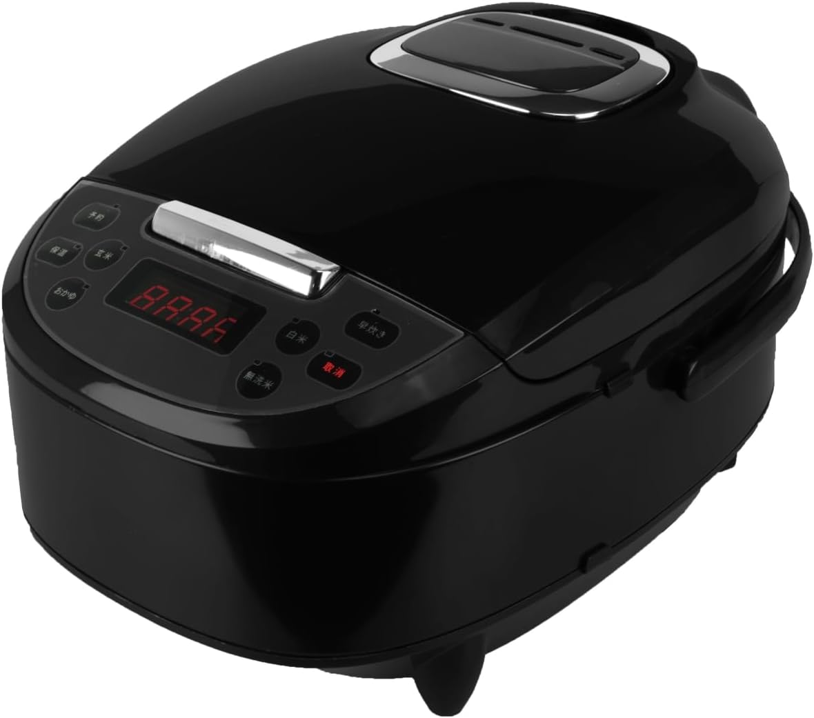 [大阪Deco]マイコン式 多機能炊飯器 5合炊き 炊飯ジャー 厚釜 ブラック 5種類メニュー(白米/早炊き/無洗米/玄米/おかゆ) 蒸し料理 予約機能 12時間保温 着脱式 丸洗い可能 一人暮らし 家庭用 調理鍋 炊飯器 炊飯ジャー スチーム皿付属