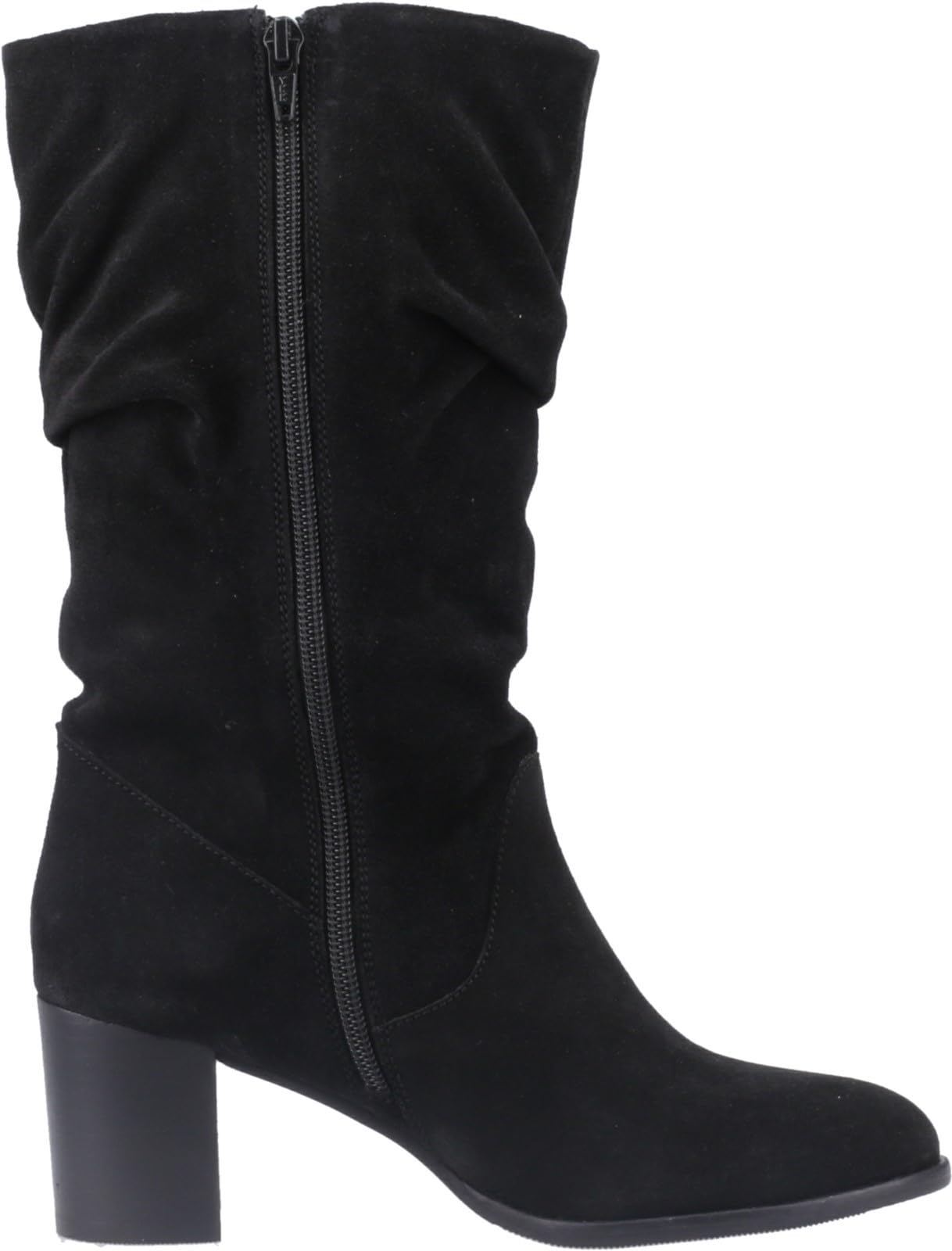 Hush Puppies Female Cosima Ruched Boot, Black, 7